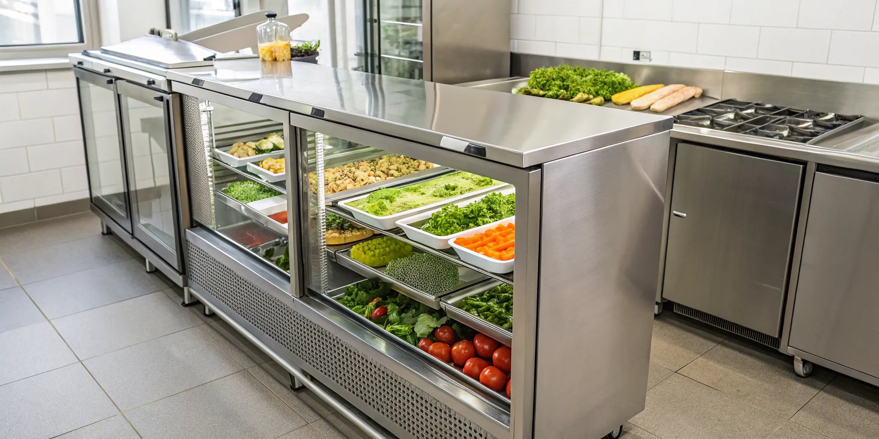 48" Sandwich/Salad Prep Refrigerator.