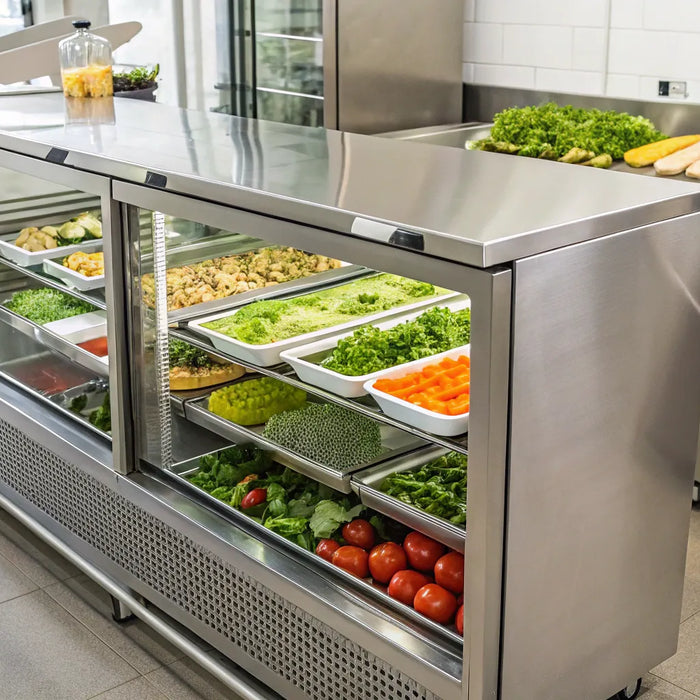 48" Sandwich/Salad Prep Refrigerator.