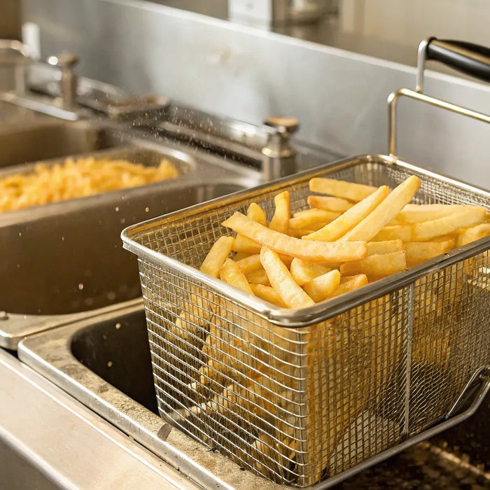 Deep fryer for sale, ideal for restaurant kitchens.