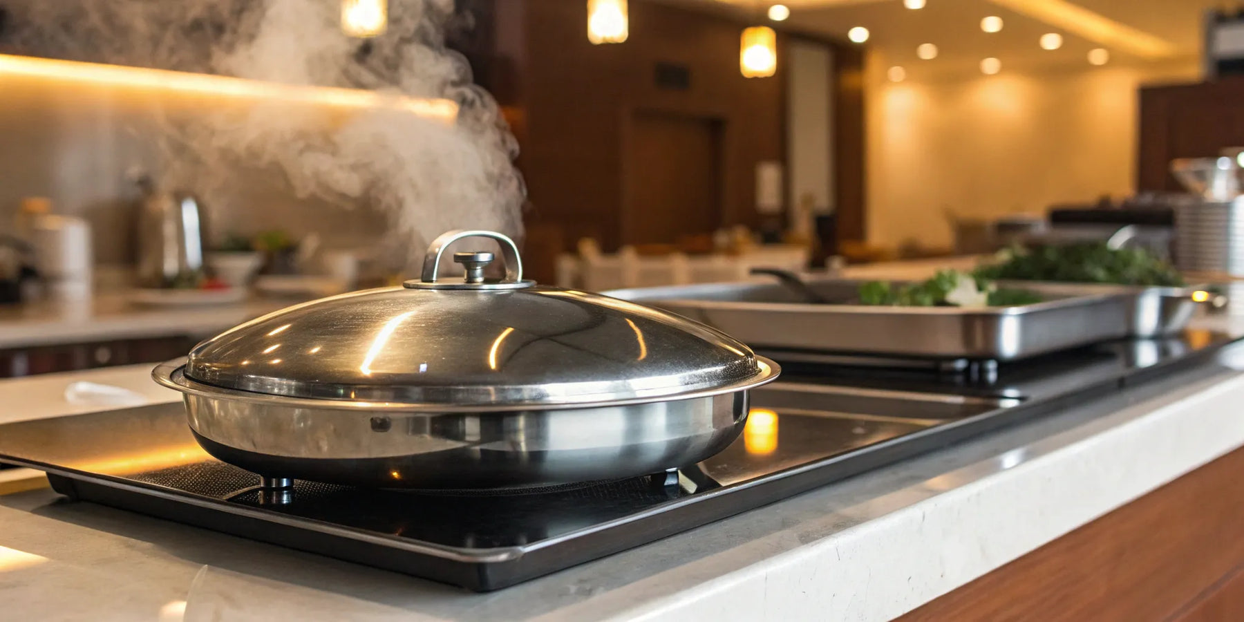 Hot plate for home and restaurant kitchens.