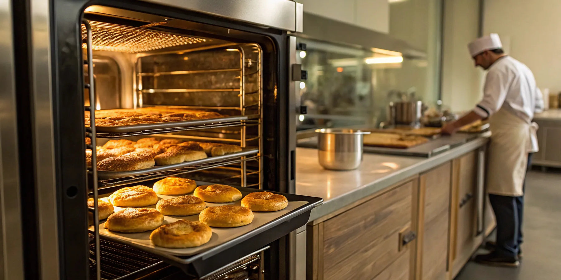 Convection oven for bakery baking.