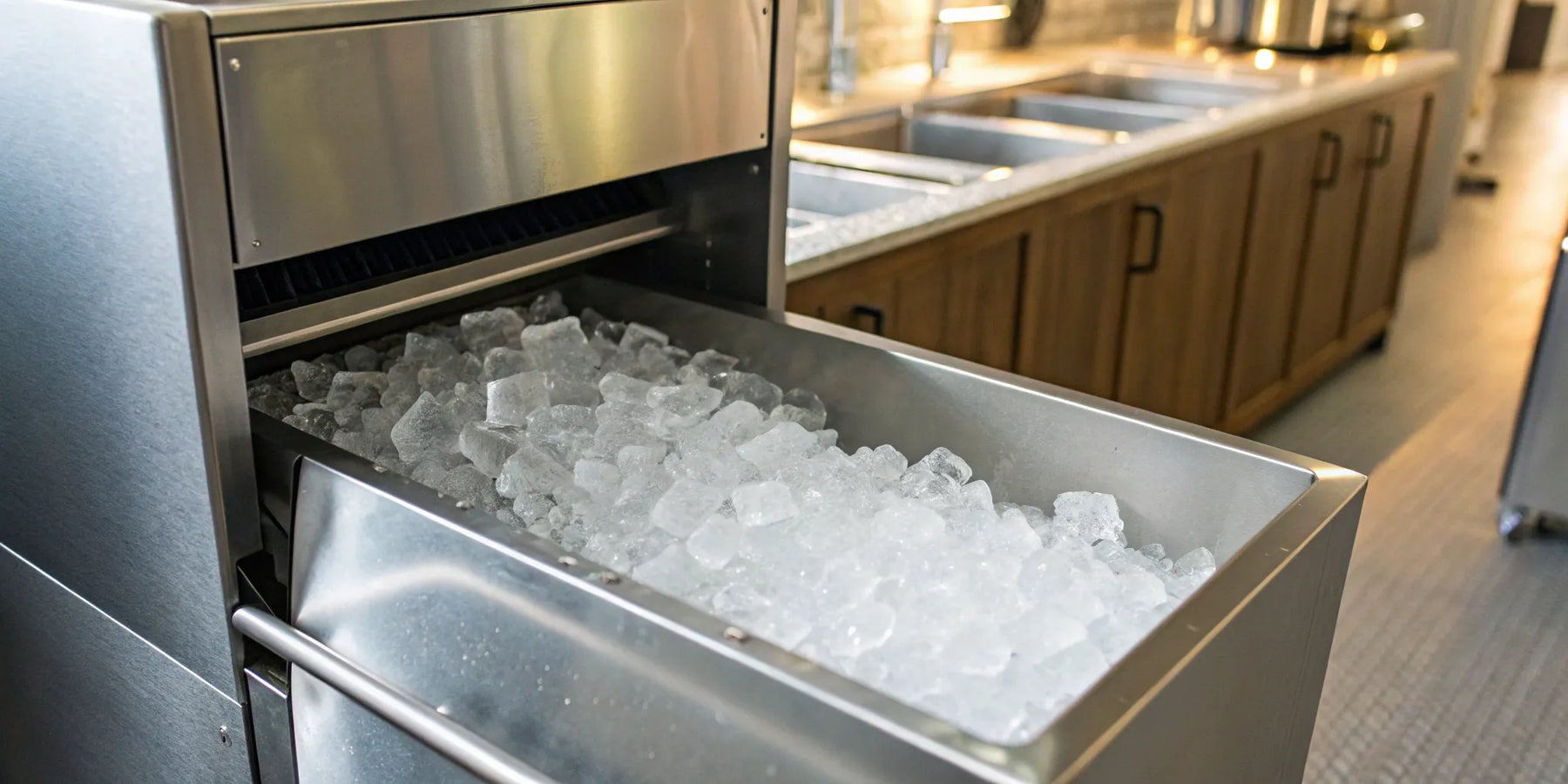 Commercial ice machine for sale.