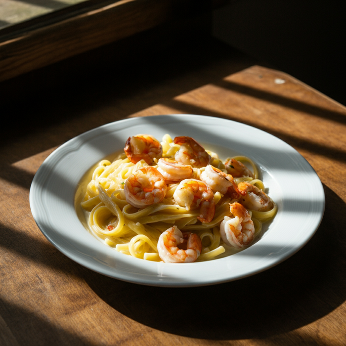 Fettuccine with Shrimps: A Delicious and Healthy Meal