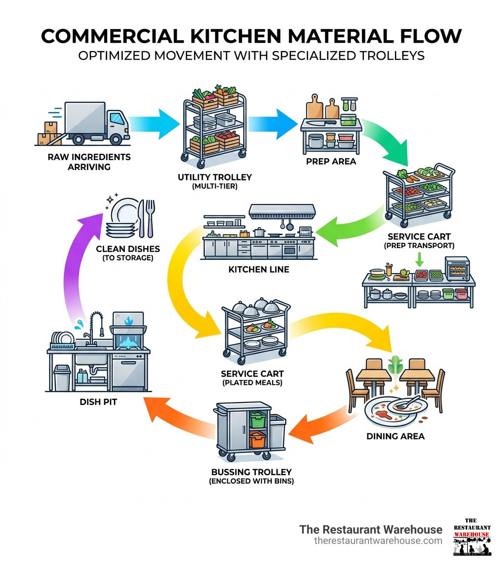 From Bus Carts to Utility Carts: Finding Your Perfect Commercial Kitchen Trolley