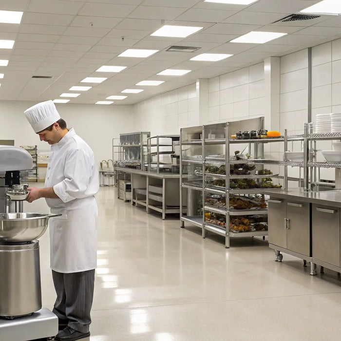 Commercial kitchen mixer for catering suppliers.