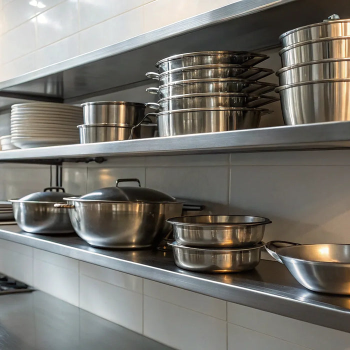 Order stainless steel kitchen shelves online.