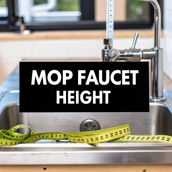 Mop Basin Faucet Height A Guide to Ergonomics and Compliance