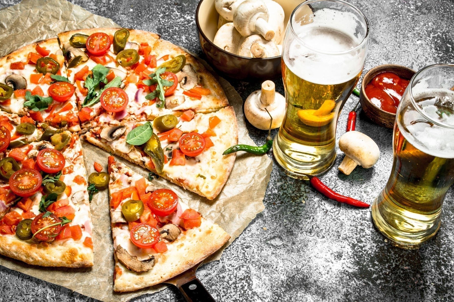 Pizza and Beer