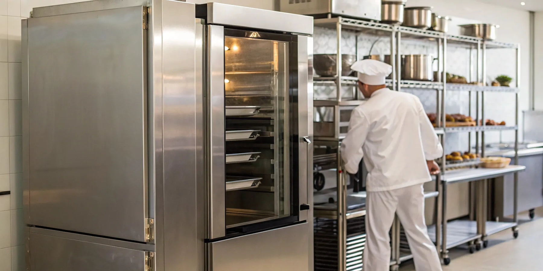 Chef working with professional restaurant equipment acquired through a lease.