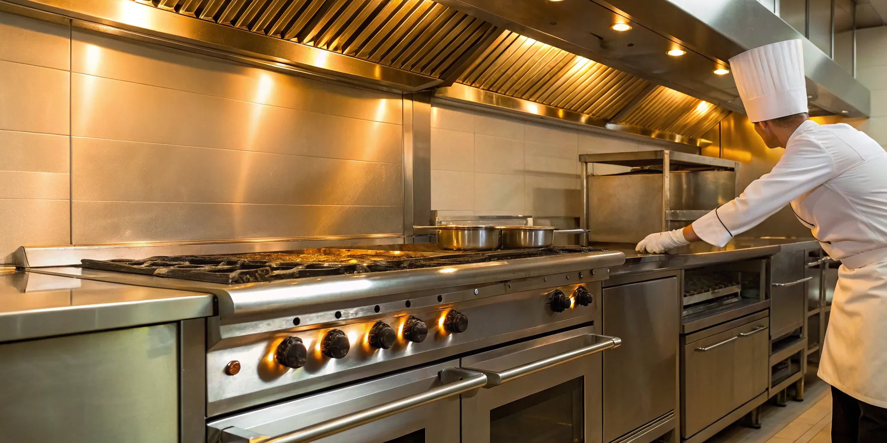 Shiny stainless steel restaurant oven for sale.