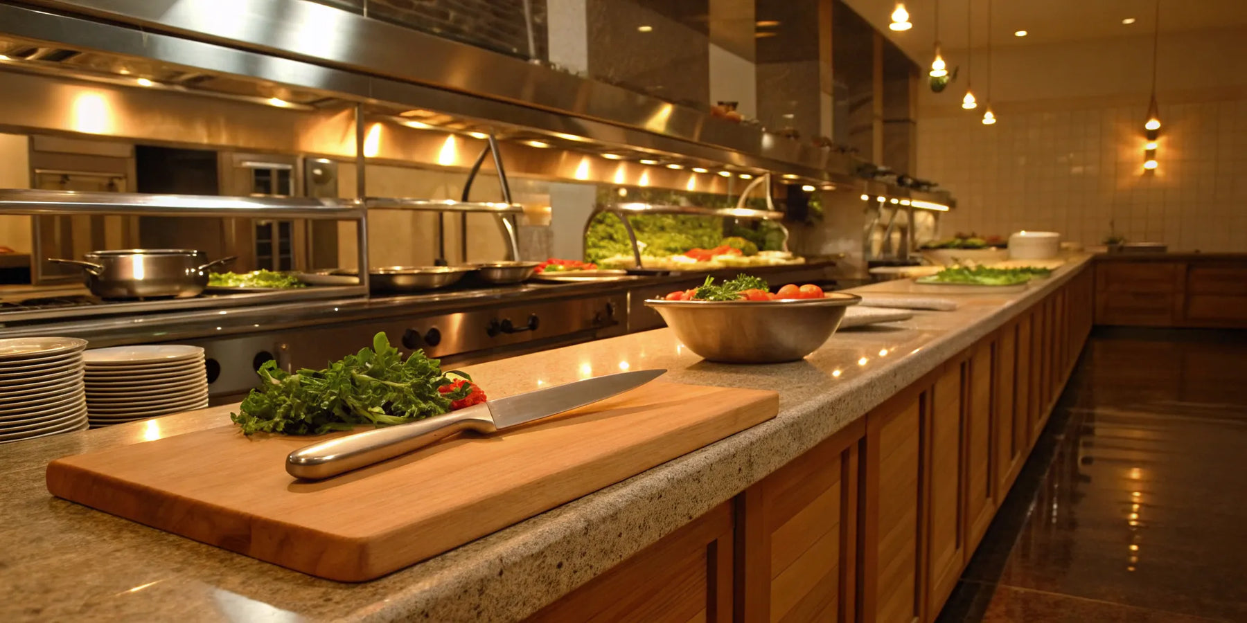 Buy essential restaurant equipment.