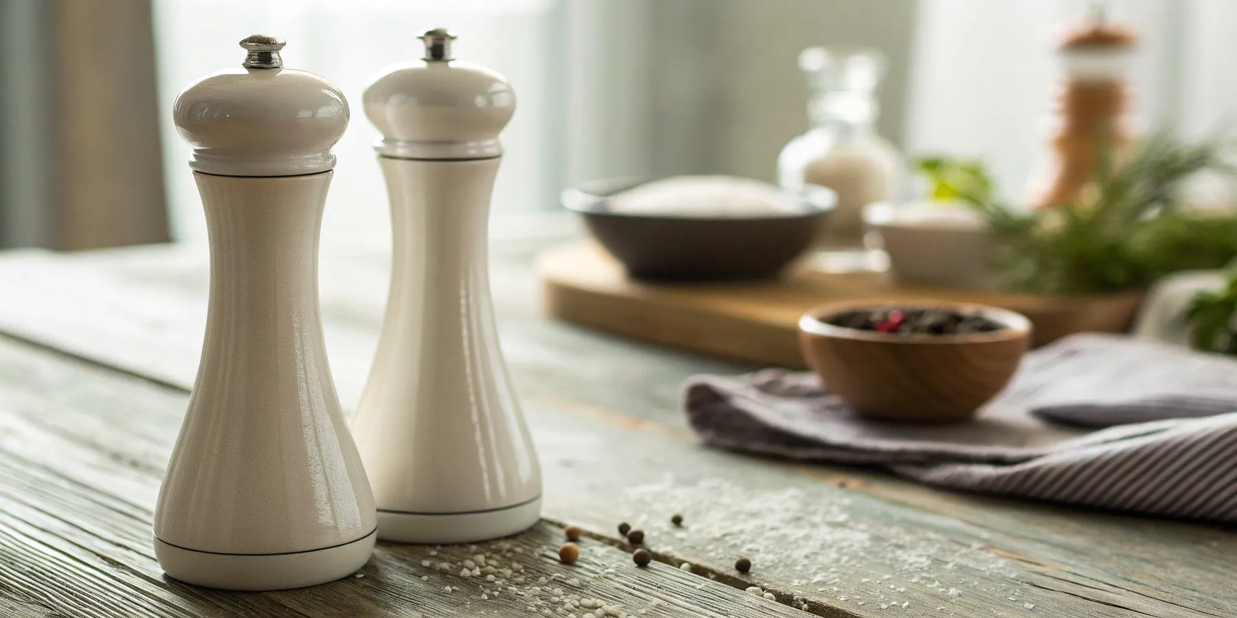 A pair of the best salt and pepper shakers selected for a professional chef's guide.