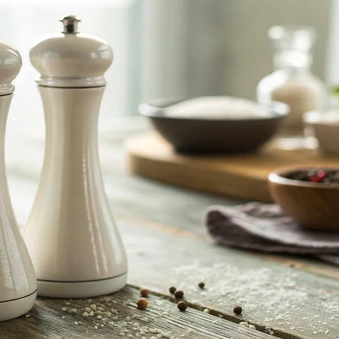 A pair of the best salt and pepper shakers selected for a professional chef's guide.