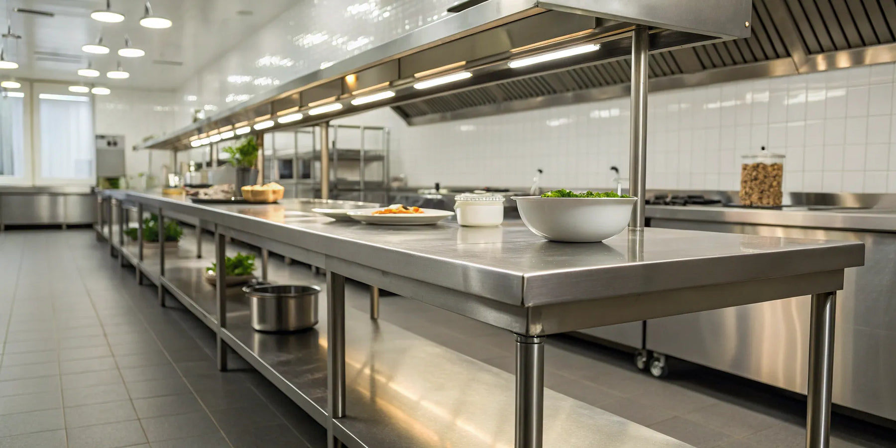 Durable 72x30 stainless steel table.