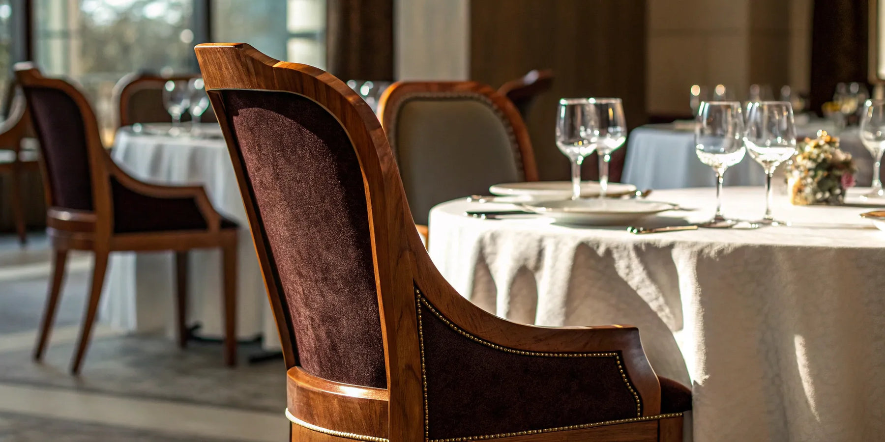 Elegant banquet chair.