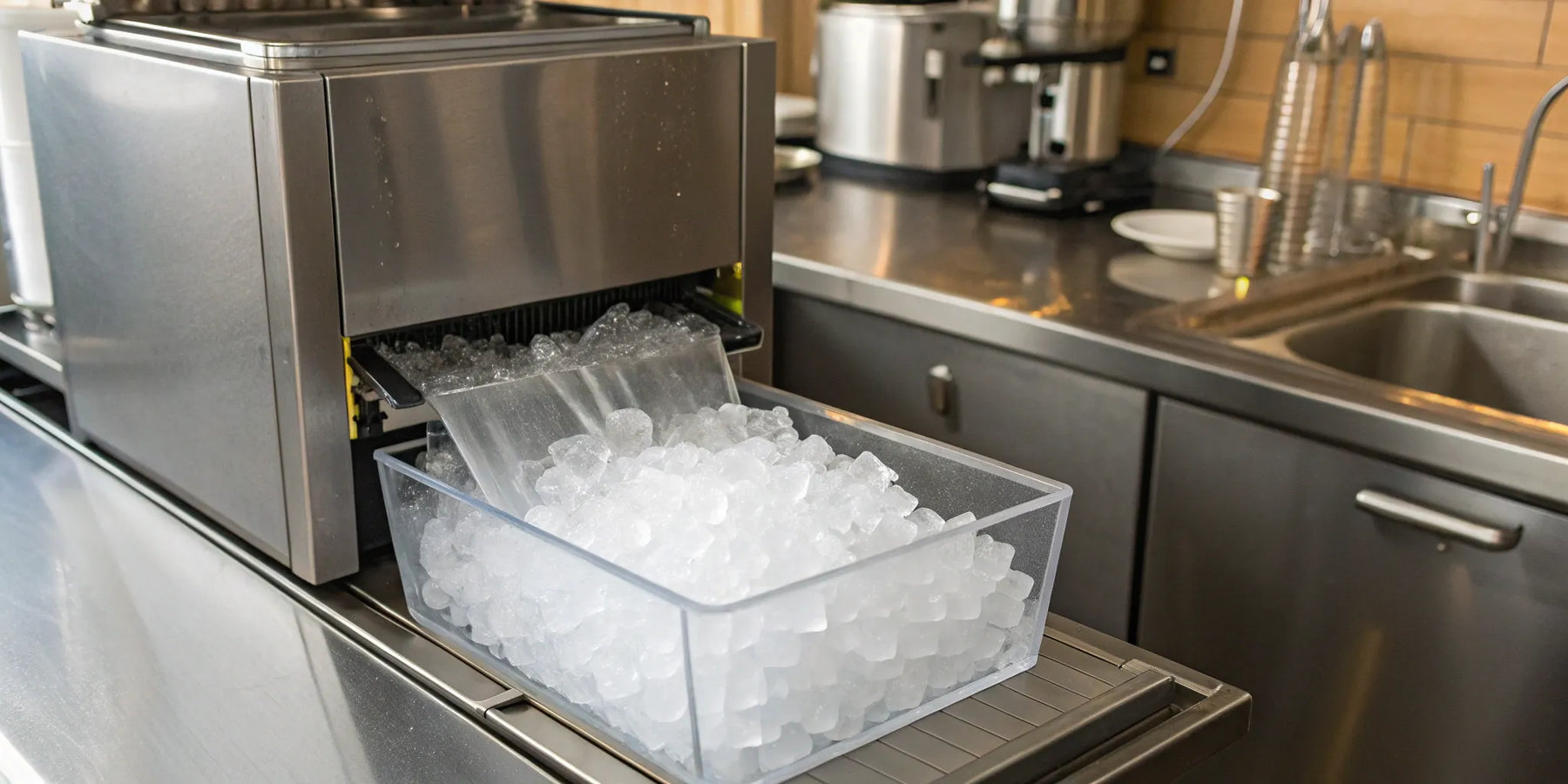 Commercial ice machine for sale.