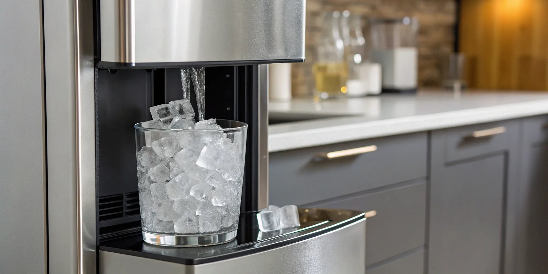 Ice dispenser for sale dispensing ice.