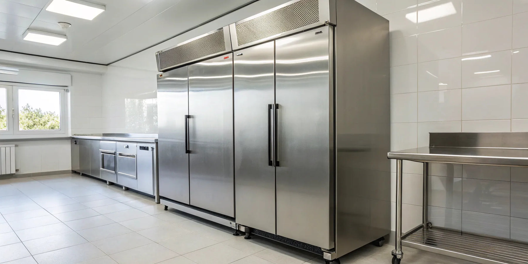 A durable True commercial refrigerator with a stainless steel finish and spacious interior.