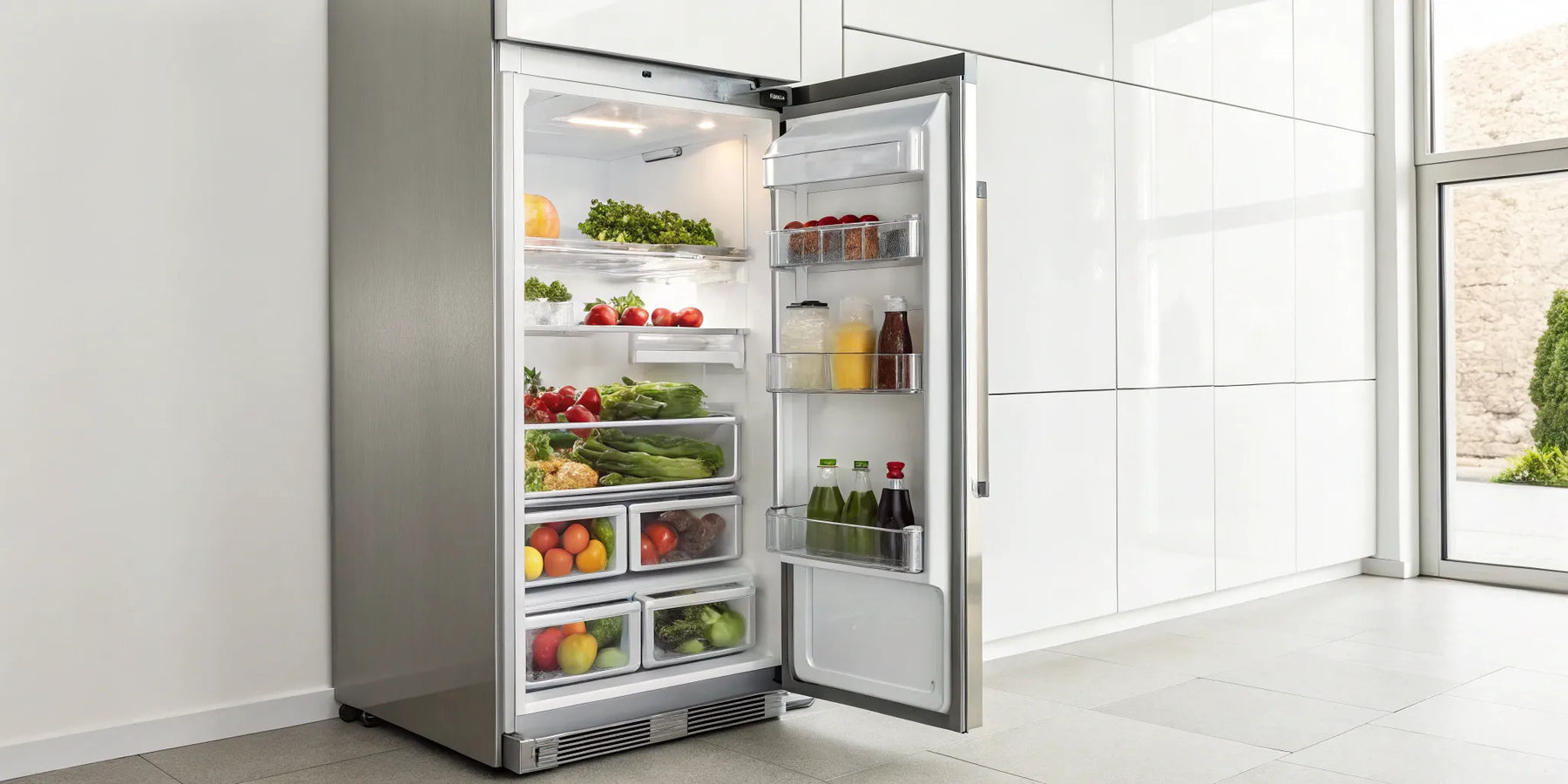 A True commercial refrigerator showcasing its durable stainless steel build and spacious interior.