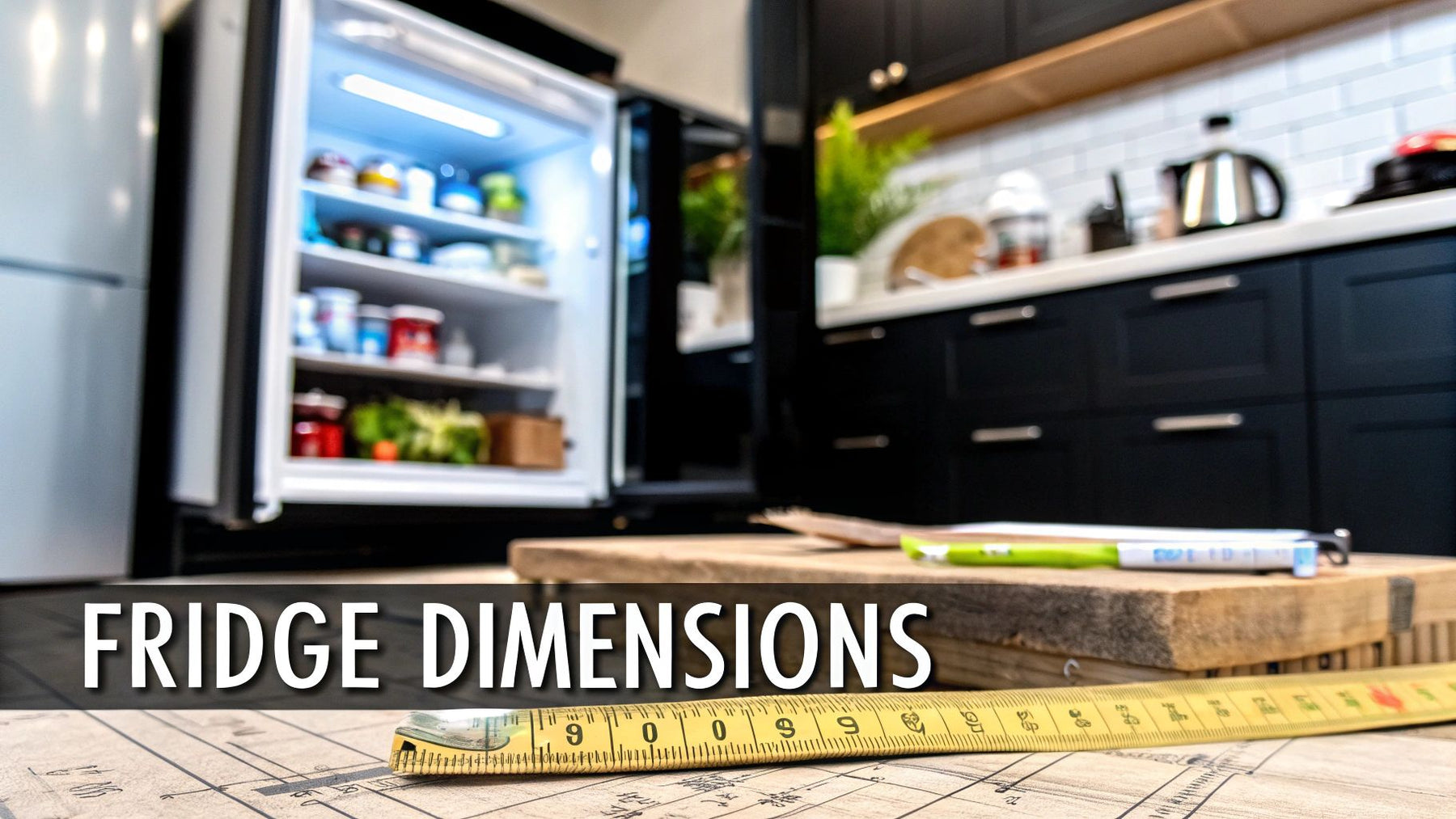 A Guide to Under Counter Fridge Dimensions for Perfect Kitchen Fit