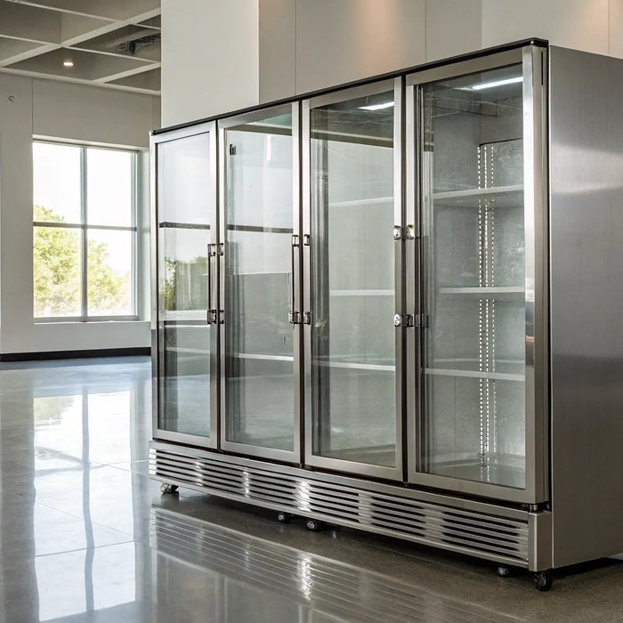 Used 3-door cooler for restaurant storage.