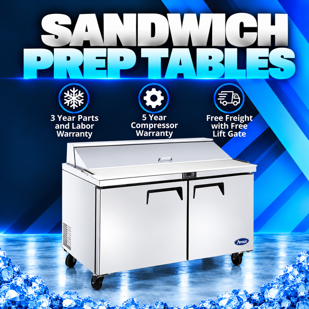 Sandwich Prep Tables