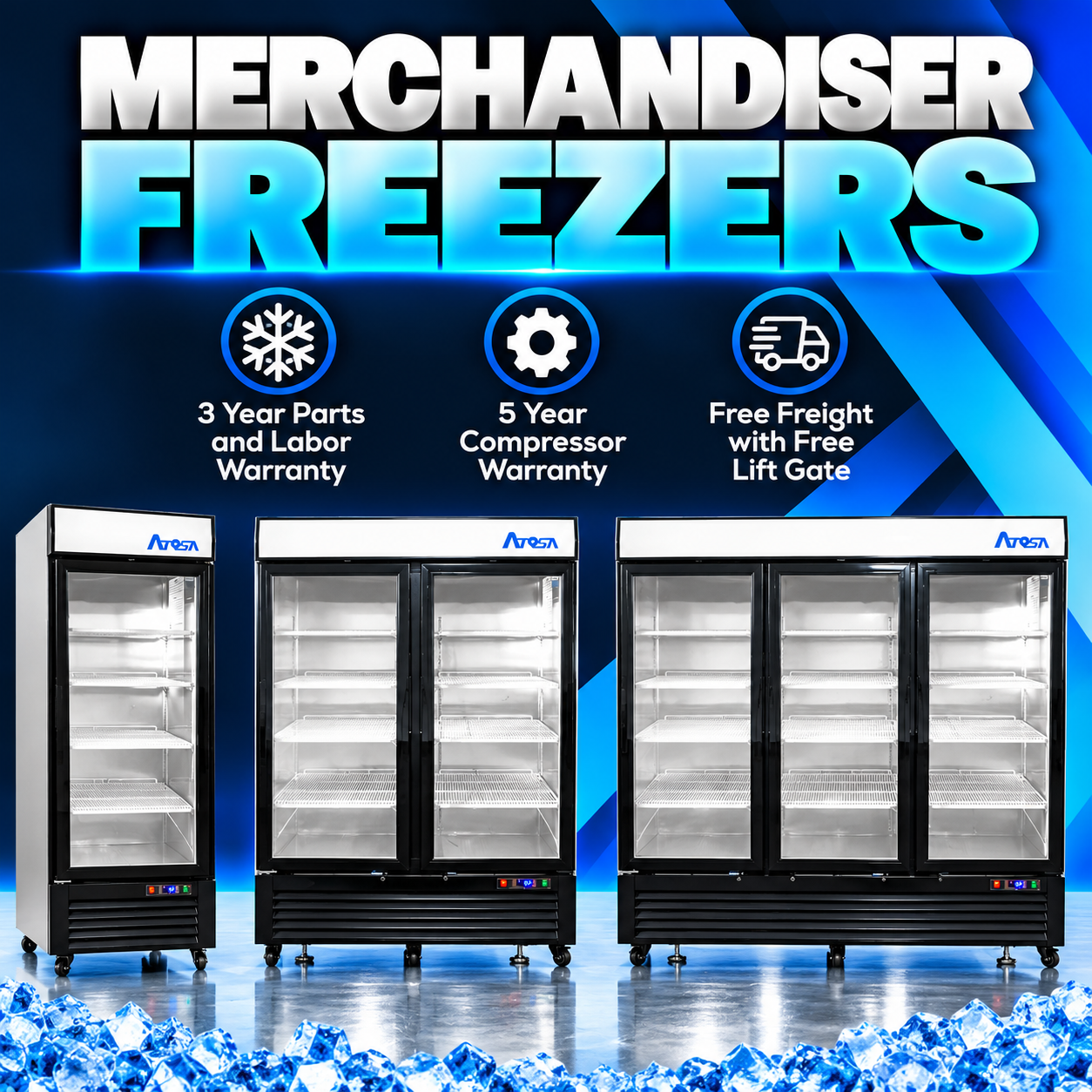 Commercial Glass Door & Merchandising Freezers
