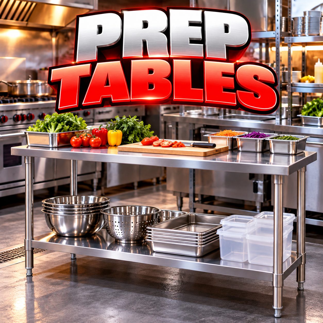 Prep Tables & Equipment Stands