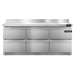 Continental Refrigerator SW72NBS-FB-D 72-inch Work Top Refrigerator