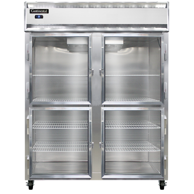 Continental Refrigerator 2RENSSSGDHD 57-inch Reach-In Refrigerator