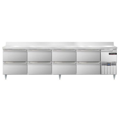 Continental Refrigerator DRA118NSSBS-D 118-inch Work Top Refrigerator