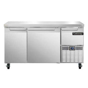 Continental Refrigerator FA60N 60-inch Work Top Freezer Counter