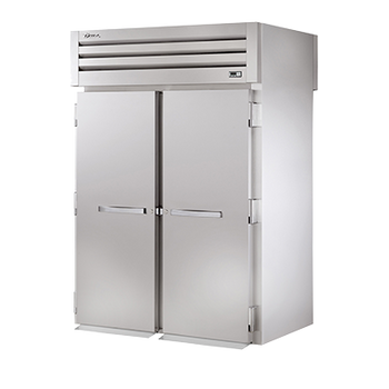 True STR2HRT-2S-2S 68 inch Roll-Thru Heated Cabinet