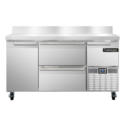 Continental Refrigerator RA60NBS-D 60-inch Work Top Refrigerator