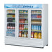 Turbo Air TGM-72RS-N 78 inch Merchandiser Refrigerator