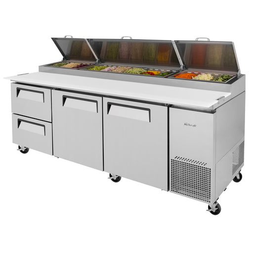 Turbo Air TPR-93SD-D2-N 93 inch Pizza Prep Table