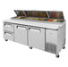 Turbo Air TPR-93SD-D2-N 93 inch Pizza Prep Table