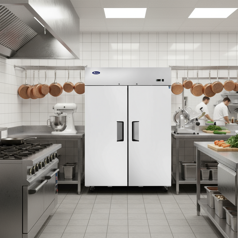 Atosa USA MBF8005GR 52-Inch Two Door Upright Refrigerator - Energy Star Rated