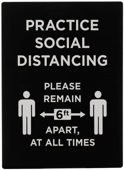 Winco SGN-806 Social Distancing Sign