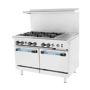 Turbo Air TARG-6B12G/TARG-12G6B 48 inch Gas Range