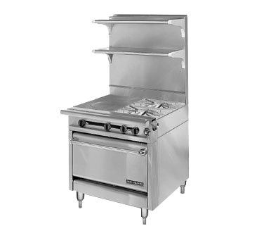 American Range HD34-1HT-2-M Range 34 inch Heavy Duty Gas