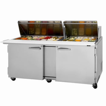 Turbo Air PST-72-30-N 73 inch Mega Top Sandwich Prep Table