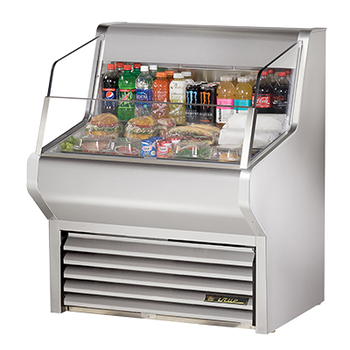 True THAC-36-S-LD 36 inch Open Refrigerated Display Merchandiser