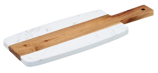 Winco SBMW-117 Marble and Wood Serving Board