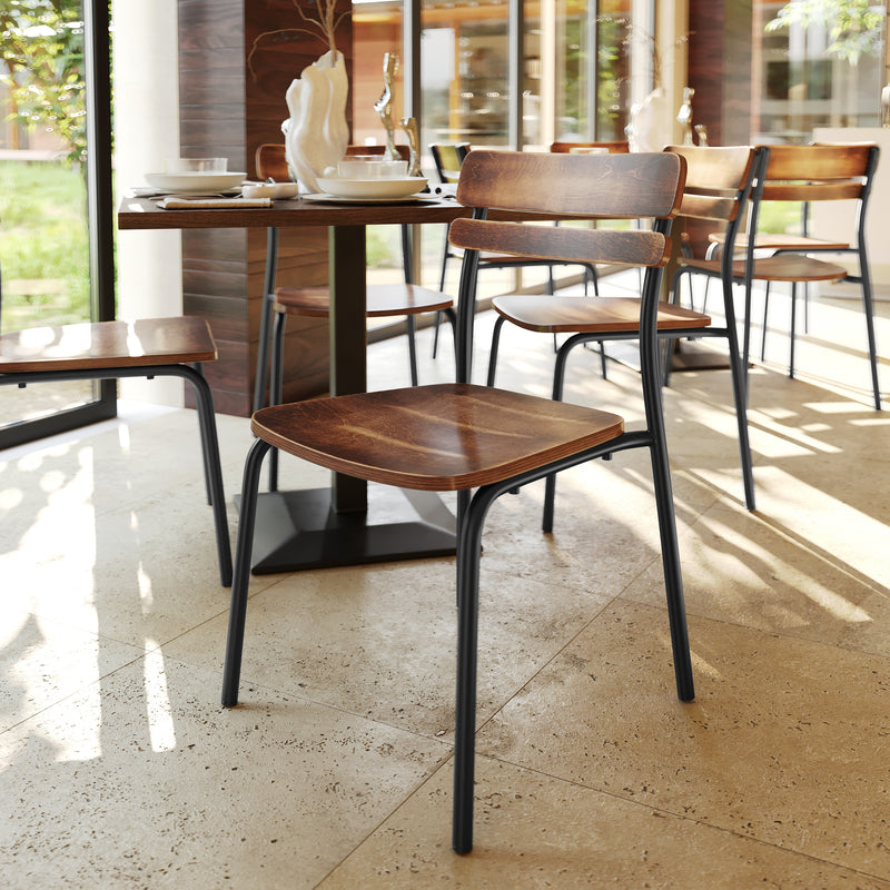 2 Pack Commercial Black Chairs