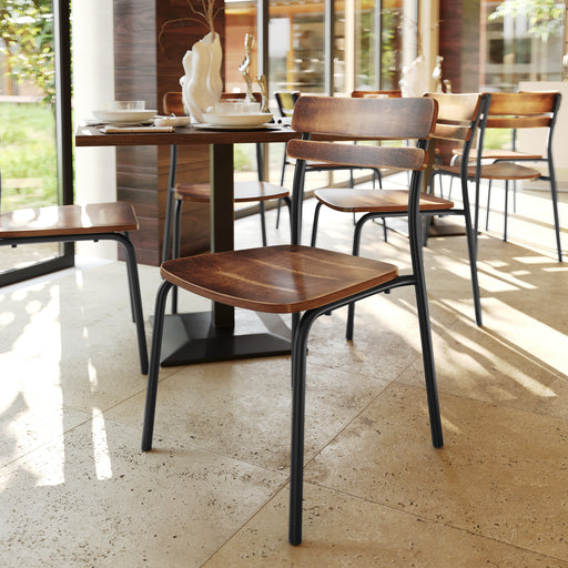 2 Pack Commercial Black Chairs
