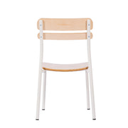 2 Pack Commercial White Chairs