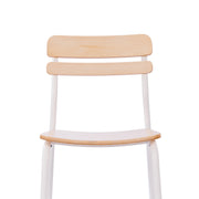 2 Pack Commercial White Chairs