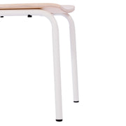 2 Pack Commercial White Chairs