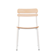 2 Pack Commercial White Chairs